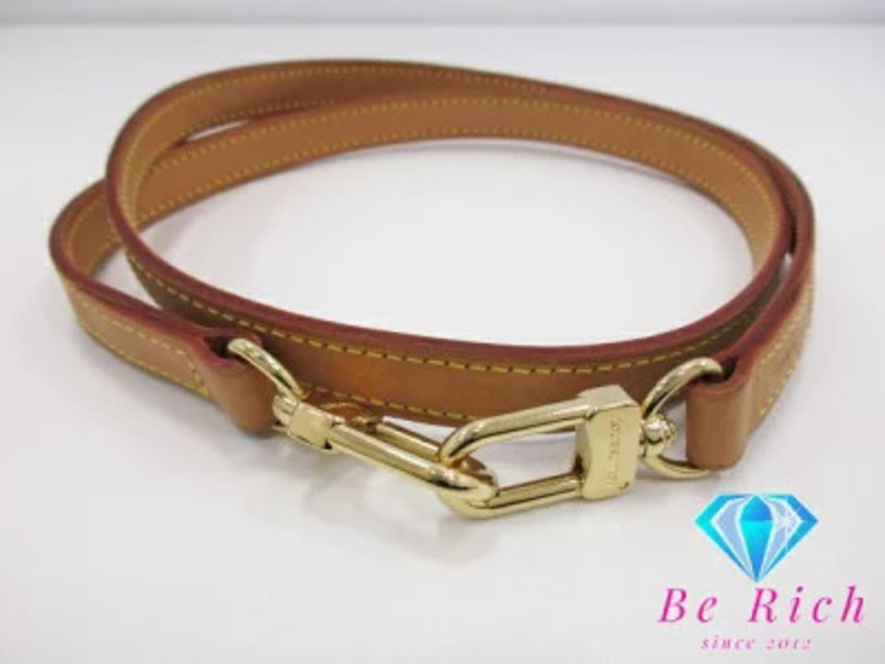 Louis Vuitton Leather Shoulder Strap Bag Brown Accessory